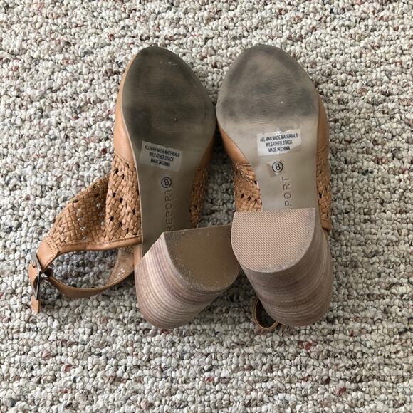 Report Woven Leather Block Heels - Picture 6 of 6